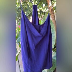 Vince racerback tank blouse periwinkle